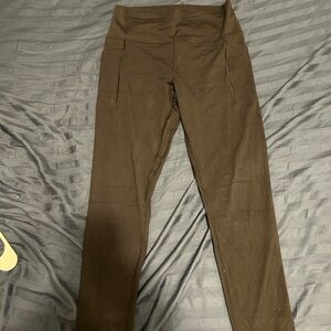 Avia Softsculpt Black Leggings Size L 12-14 High Rise with Pockets